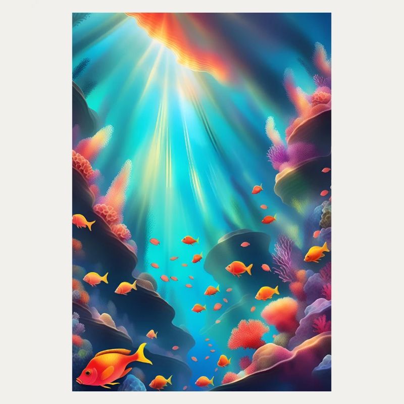 Underwater coral reef