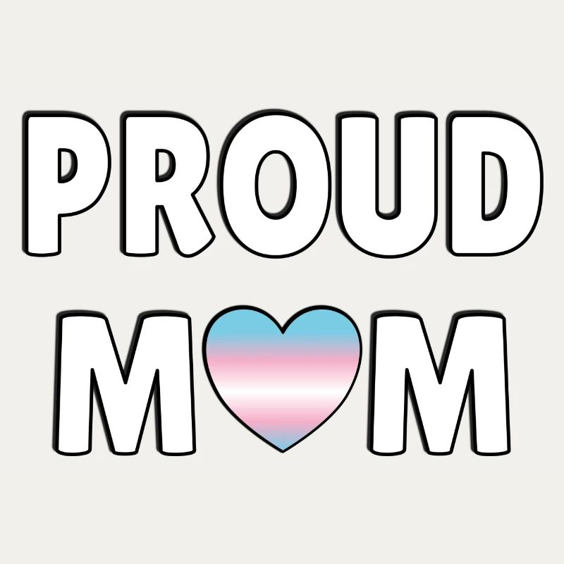 Fier coeur de drapeau trans maman