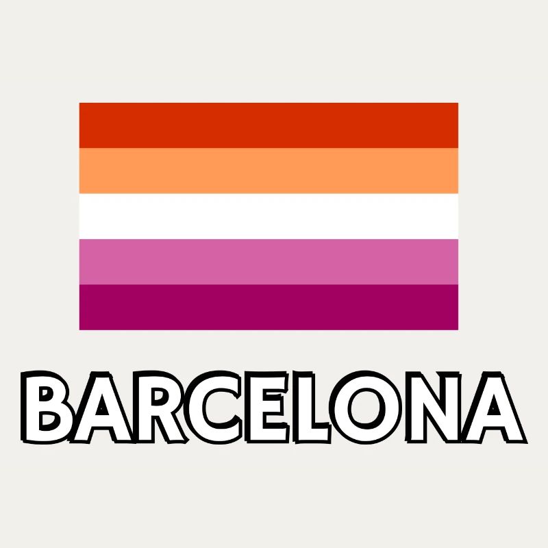Drapeau de la fierté lesbienne de Barcelone