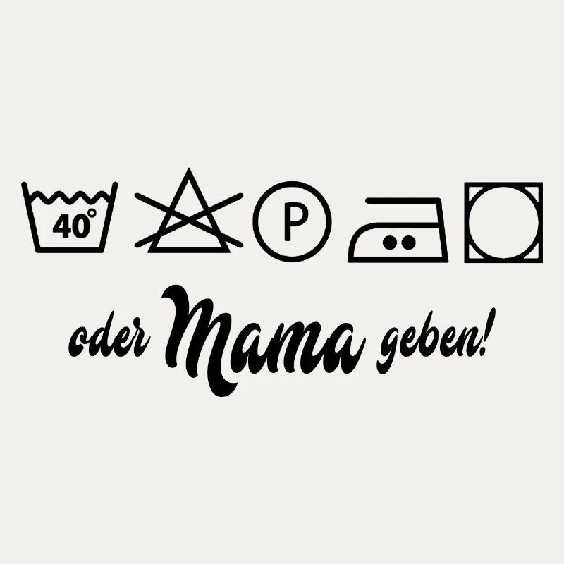 Wäsche waschen oder Mama geben