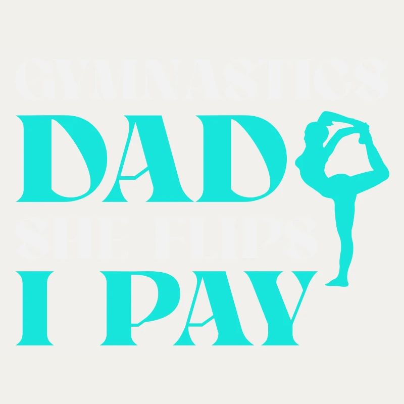 Gymnastics dad support with pride
