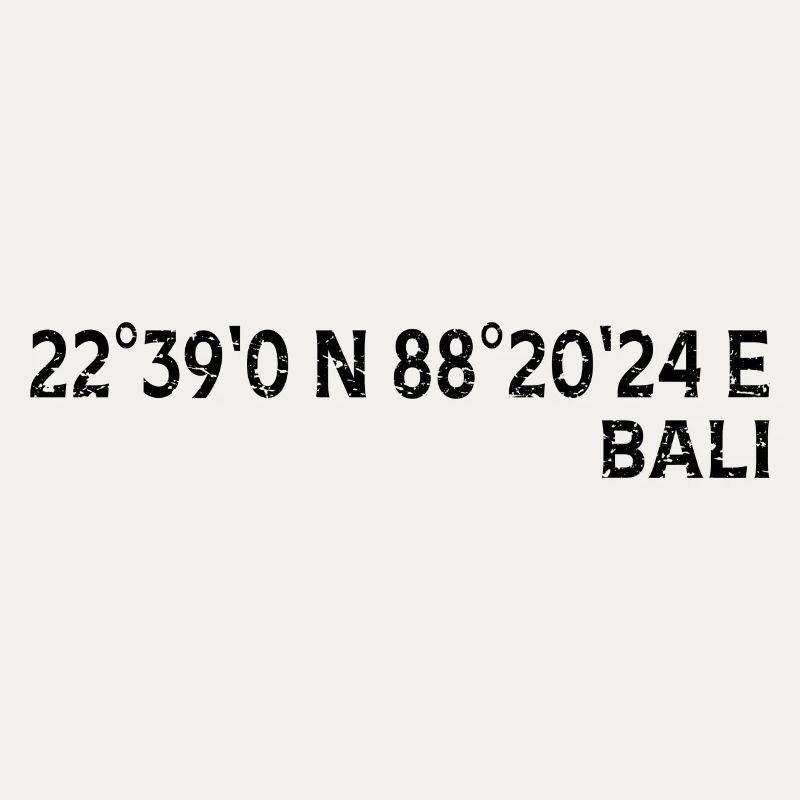 Bali Coordinates Souvenir