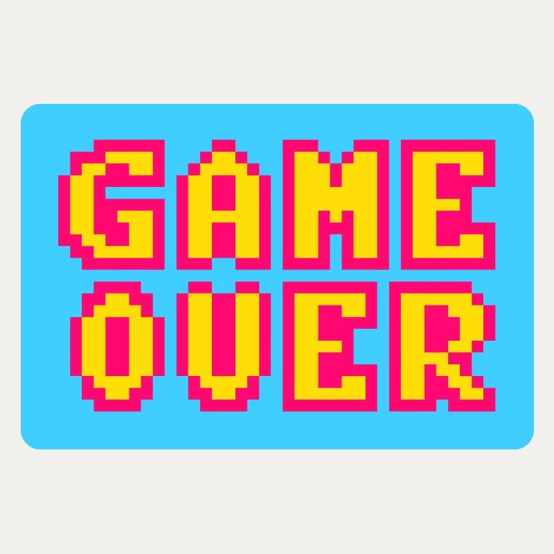 Game Over retrogaming vintage pixels