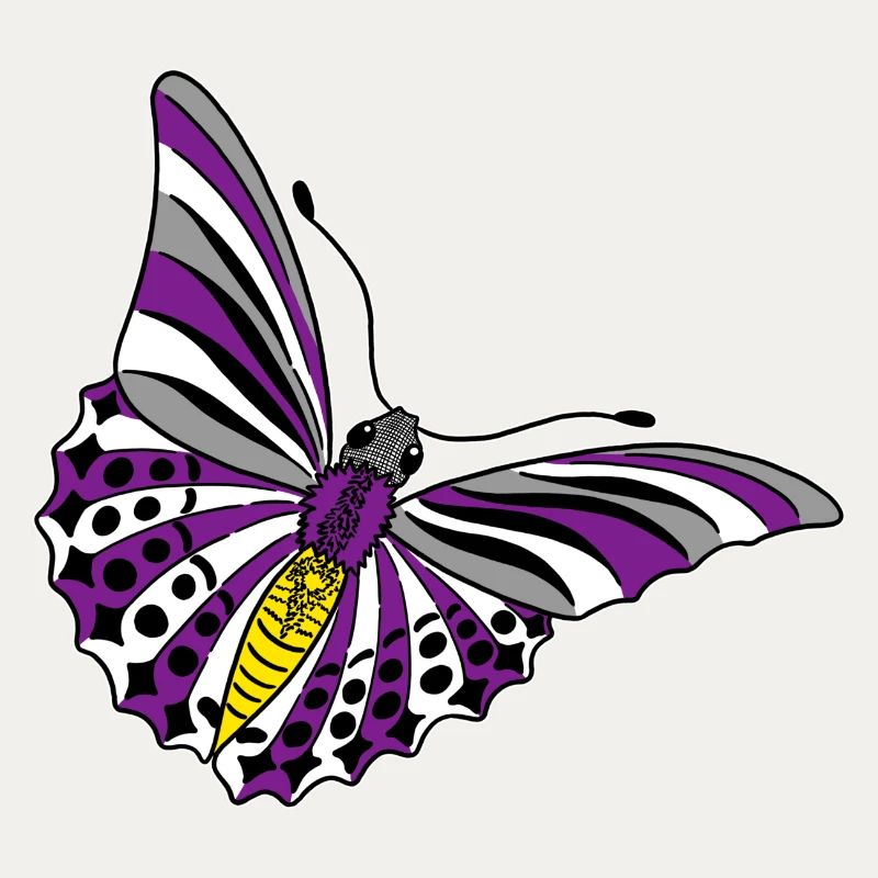 butterfly asexual non binary labrys lesbian