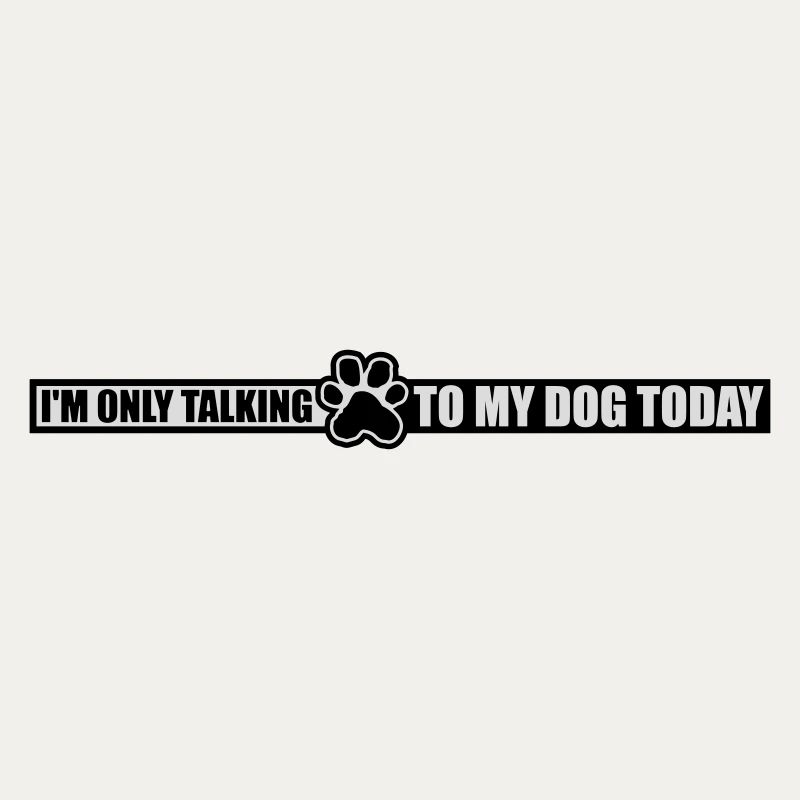 only talking to dog