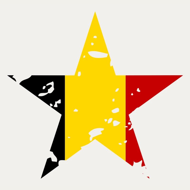 Flag Belgium Star