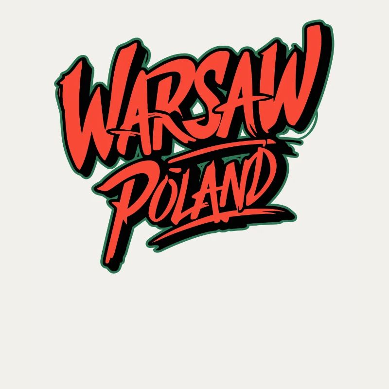 Varsovie Pologne Souvenir Graffiti Style