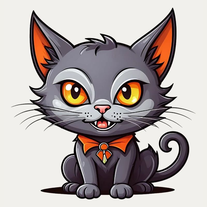 Black vampire cat