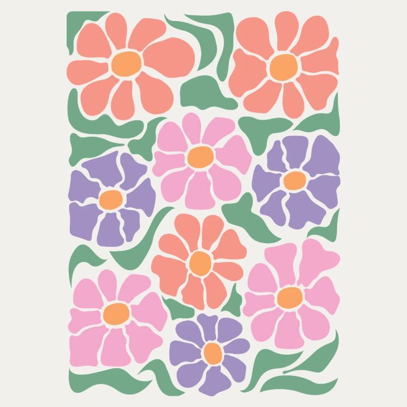 Fleurs de flore bohème