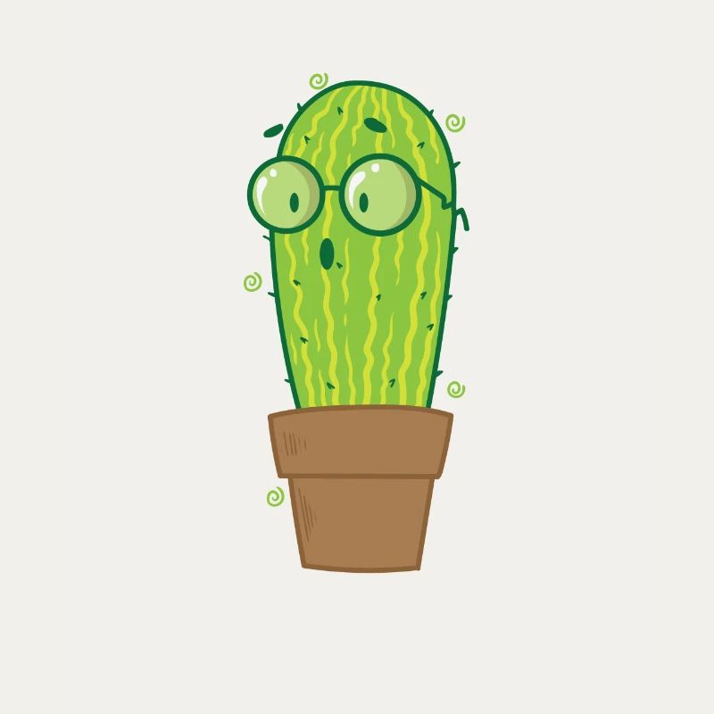 Plante de cactus Nerd