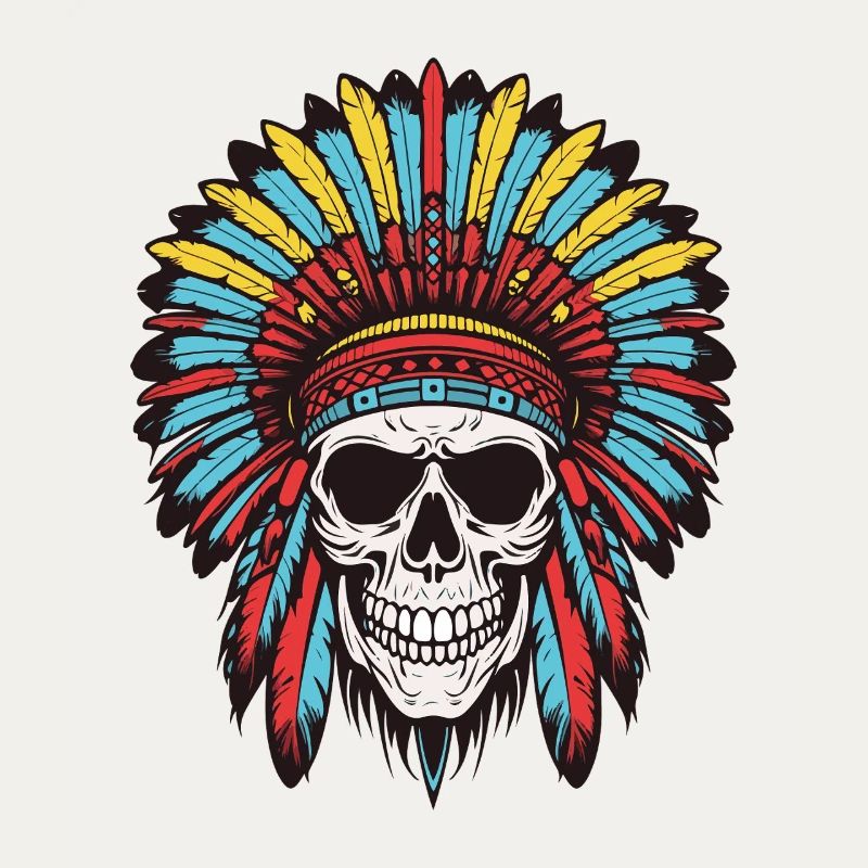 Apache Indian Chief Skull