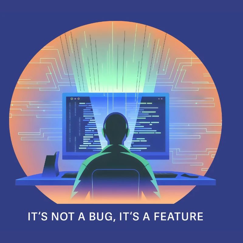 its not a bug its a feature Programmierer Software