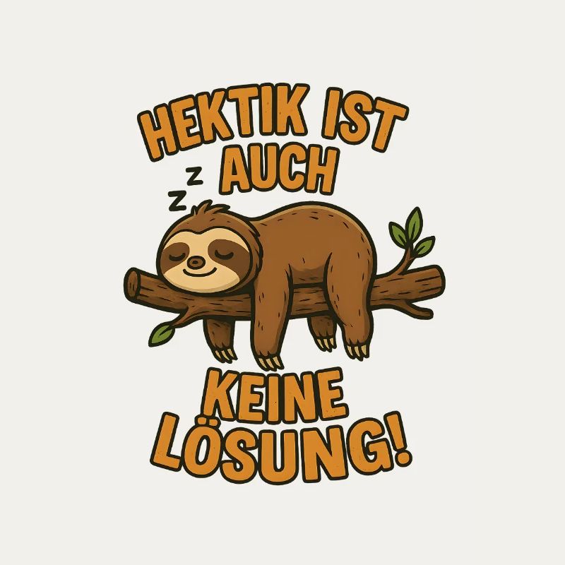 Hectic is also not a solution sleeping sloth