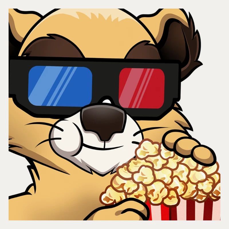 Der kleine Macups beim Videoabend mit 3D Brille