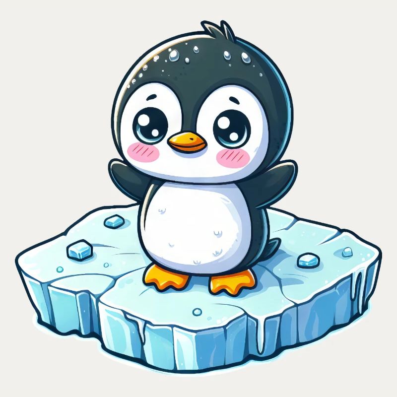 Pinguin, Schmelzendes Eis, Südpol
