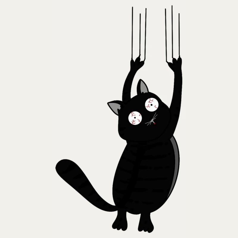 Panic Cat (version noire)