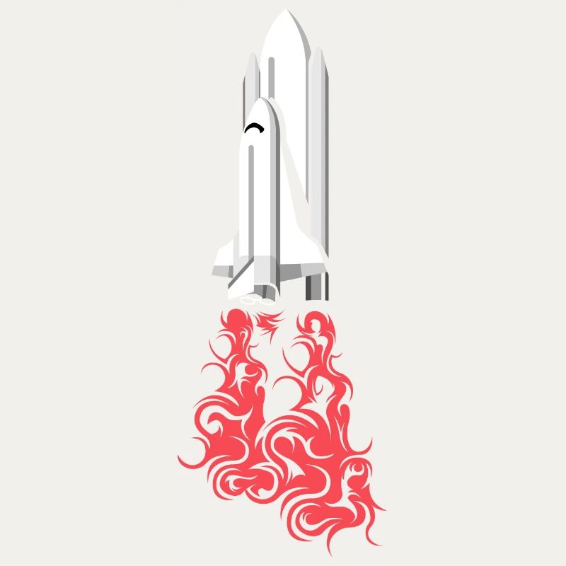 Rocket launch space symbol outer space icon logo