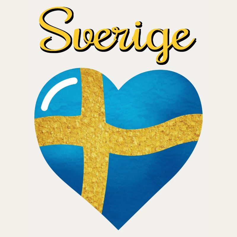 Sveriges flagga, le drapeau de la Suède en forme de