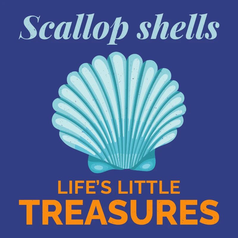 Scallop Seashells Collector Beachcomber Shellfish