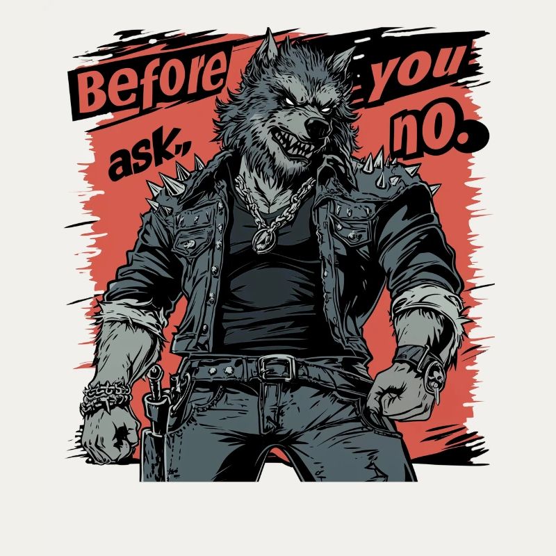 Before You Ask, No - Rockiger Werwolf Stil