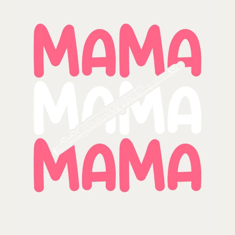 Flötist Mama Mutter Querflöte