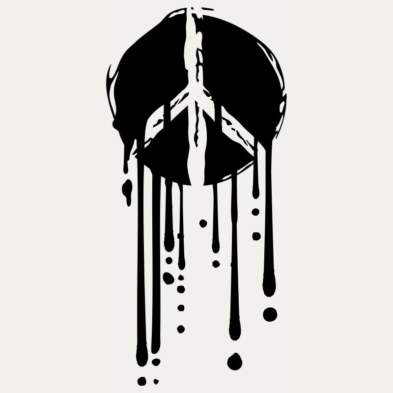 graffiti drops peace circle round symbol peace l