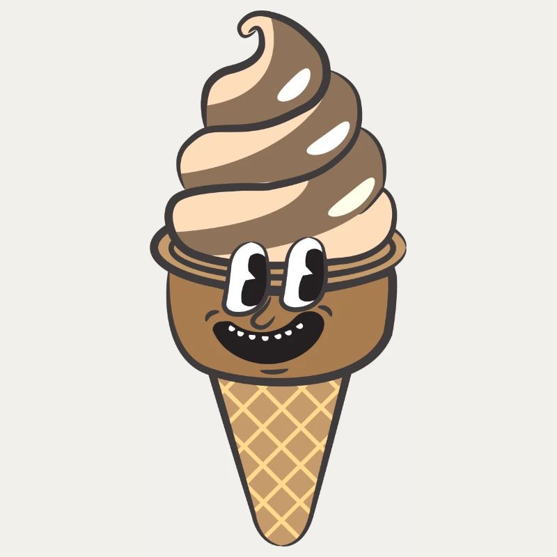 Retro Cartoon Eiscreme