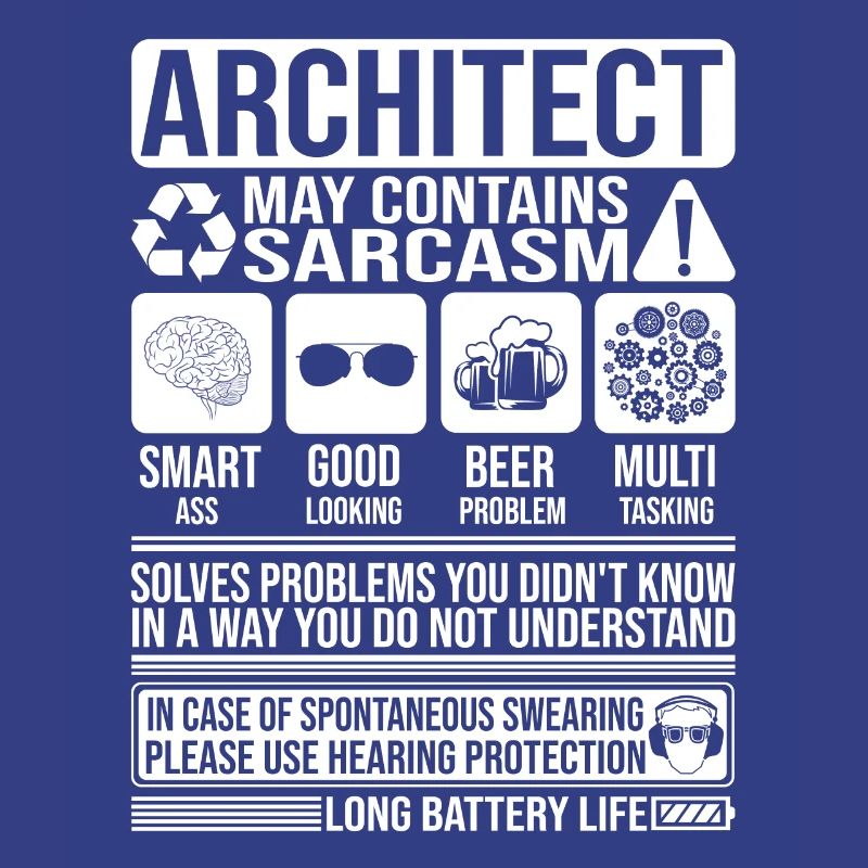 Architect Sarcasm funny Gift Architect