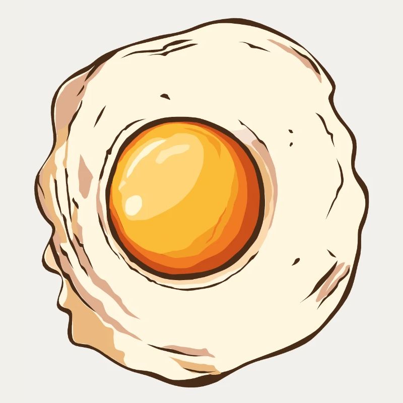 Egg Flat Drawing Eggs 2 W