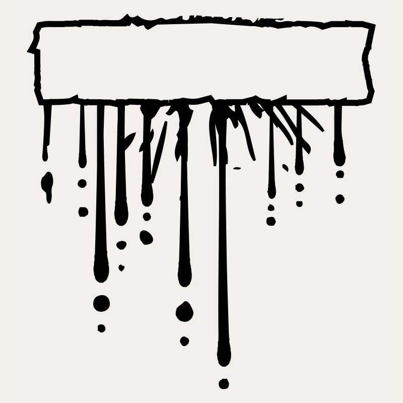 Text field sign frame drop graffiti splashes