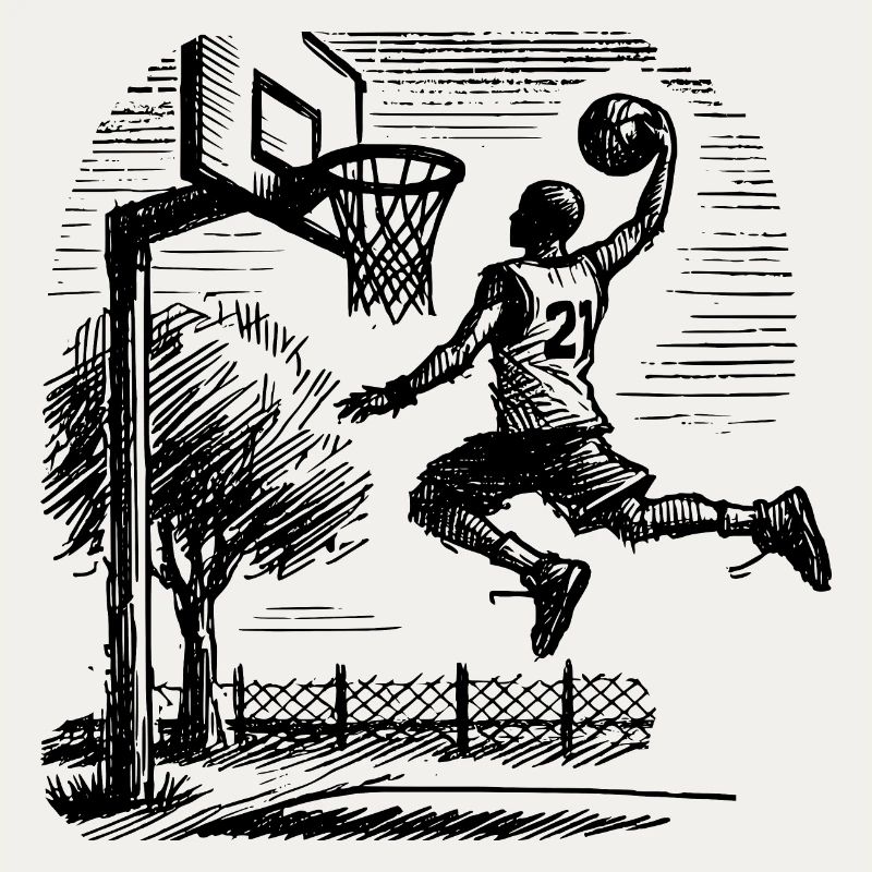 Dunk de basketteur