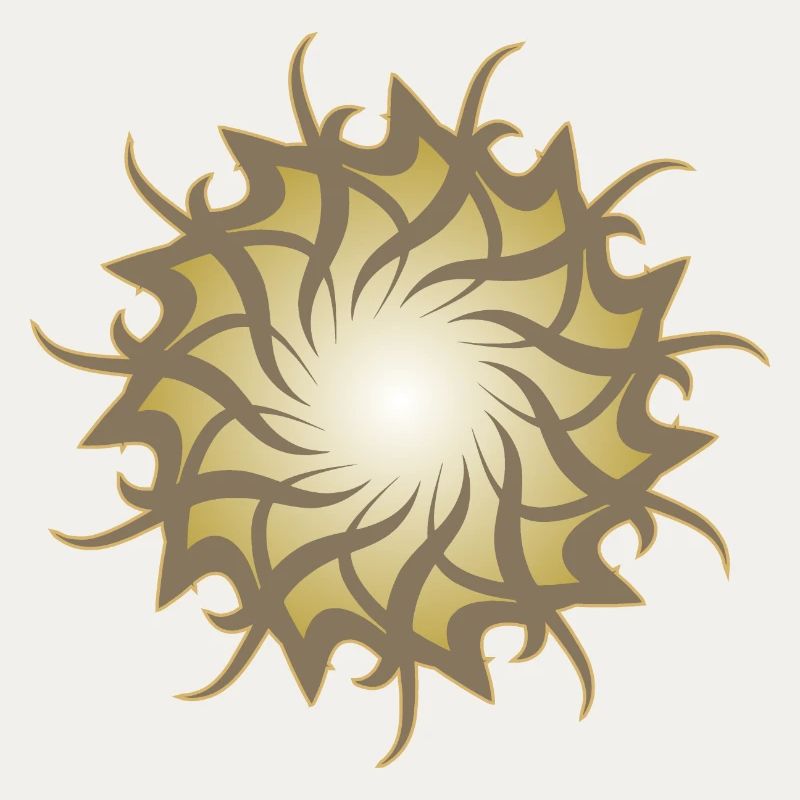 Esoteric 3d galaxy star sun