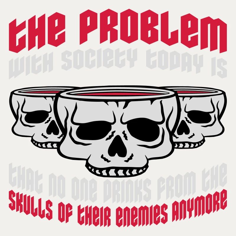drinks from enemies skulls
