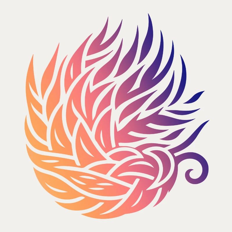 Abstract Leaf Swirl