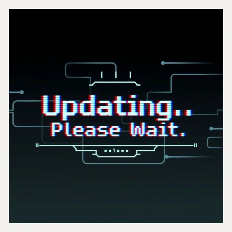 Glitch Update Ladebildschirm