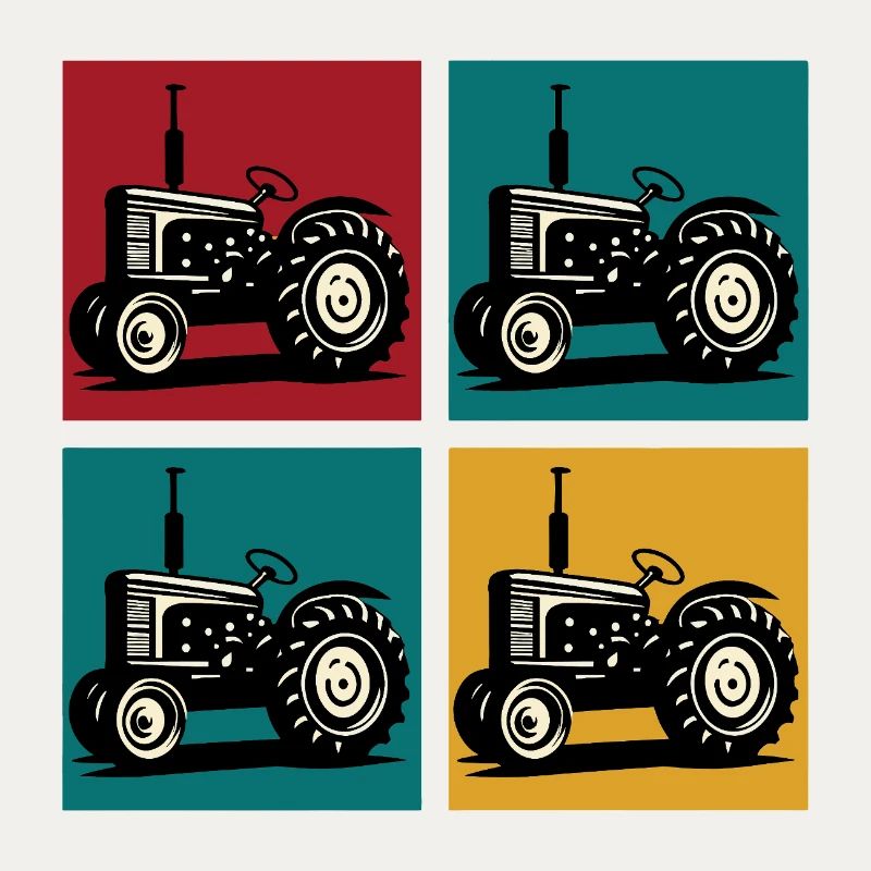 Retro-Oldtimer-Traktor