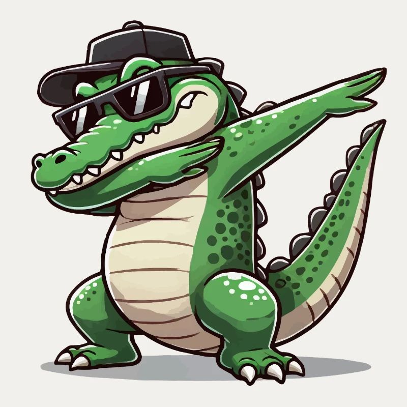 crocodile comic dabbing