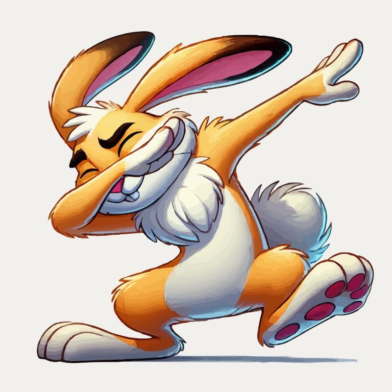 Bunny Dabbing Comic
