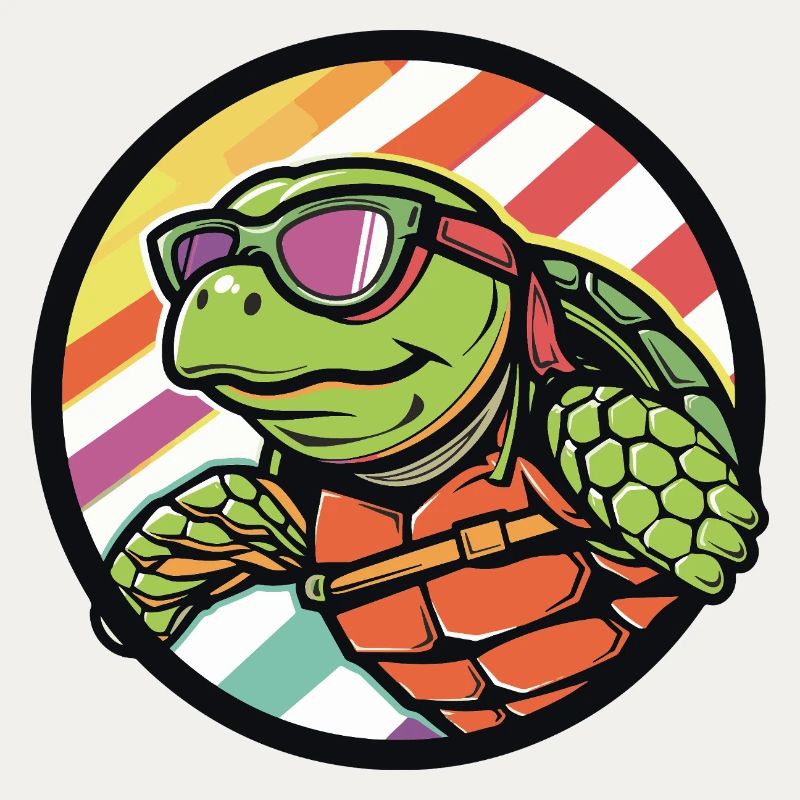 Schildkröte Comic Cool