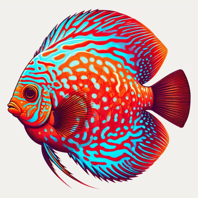 Diskusbuntbarsch rot