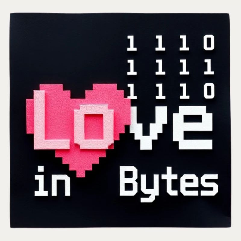 Liebe in Bytes Pixel Art