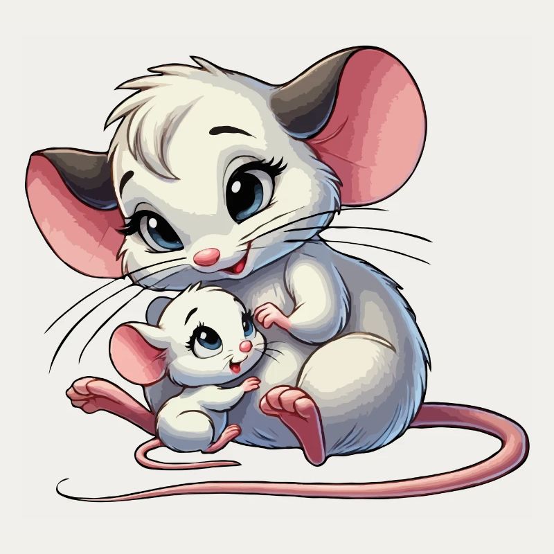 Mouse mother with child