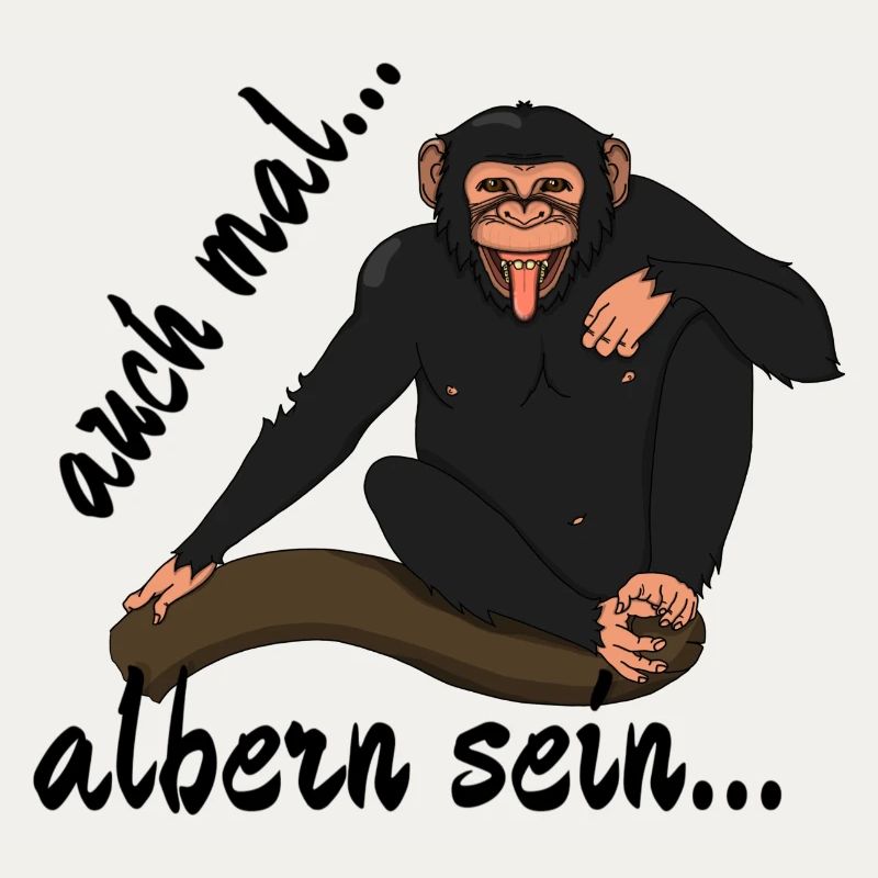 Schimpanse "auch mal albern sein..."