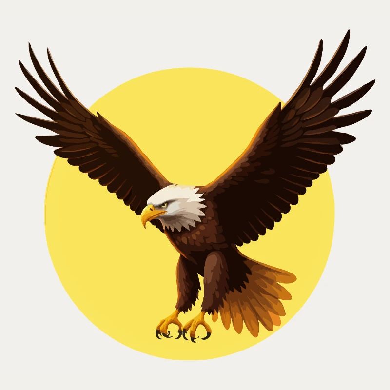 Aigle devant le soleil