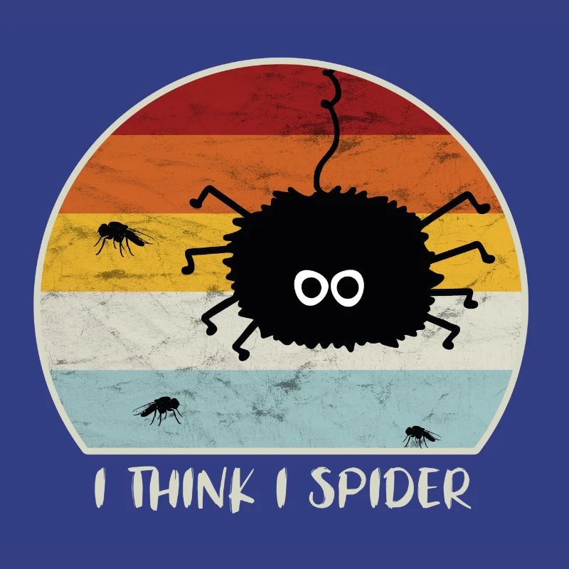I Think I Spider Retro Ich Glaub Ich Spinne Fliege