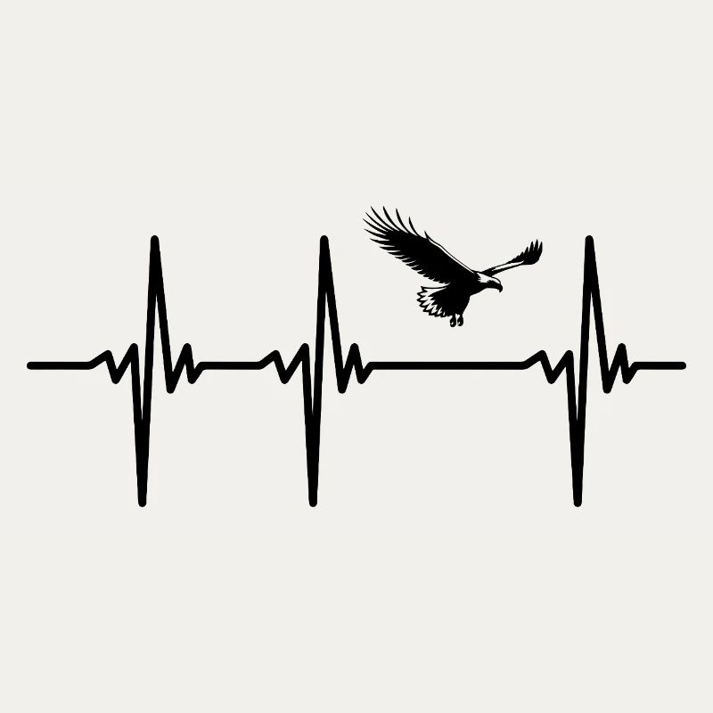 Heartbeat for eagles in elegant upwind flight