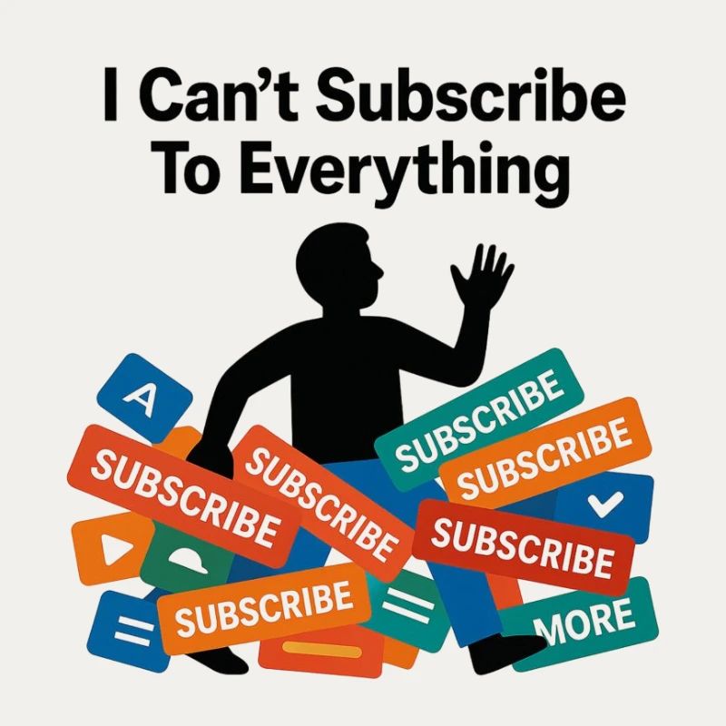 I Can't Subscribe To Everything
