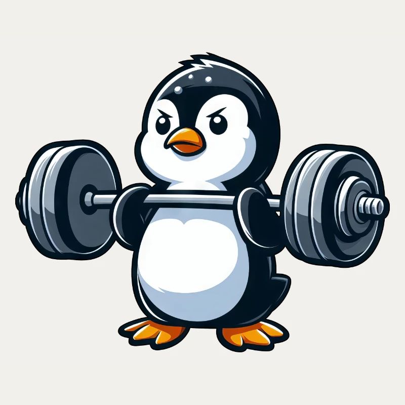 Strong Penguin: Dumbbell Workout