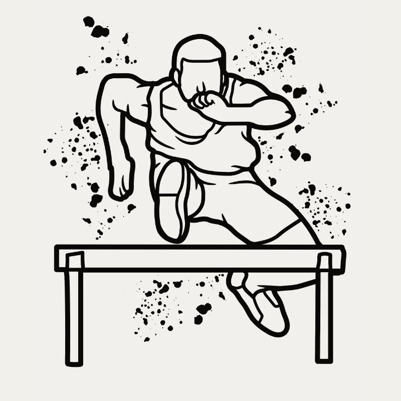 Hurdle Run Obstacle Course Kids Hurdle Run