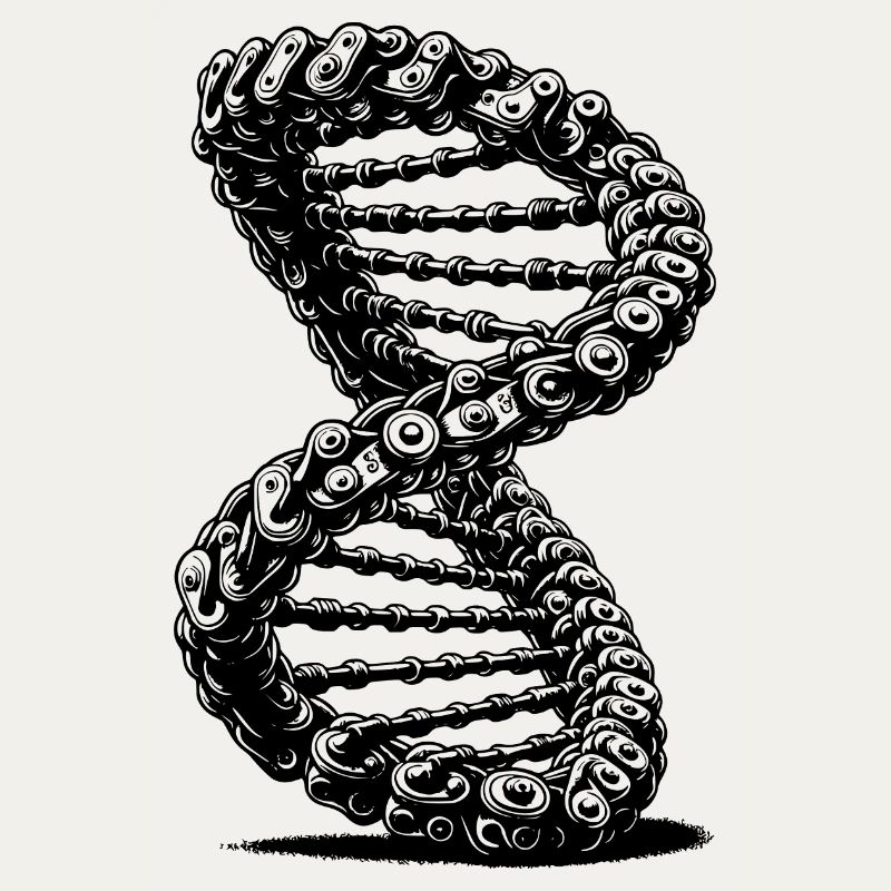 Möbius Loop Curved Chains DNA